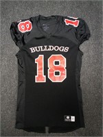 Holloway Bulldogs #18 football jersey, adult large