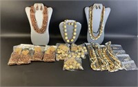 Beaded and Wooden Jewelry Sets
