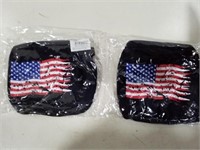 Qty of 2 "DISTRESSED FLAG" FACE MASKS New