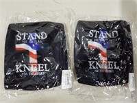 Qty of 2 "STAND FOR THE FLAG" FACE MASKS New