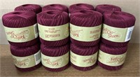 (16) Rolls Knitting String (Burgandy)