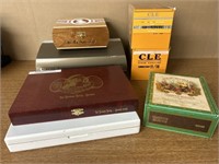 (7) Assorted Cigar Boxes