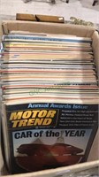 Box lot of motor trend magazine's from the 70s,