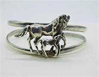 Horse & Foal Sterling Bracelet