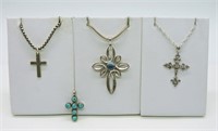 Sterling Cross Necklaces