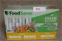 Lot of Assorted Foodsaver Bags/Wrap