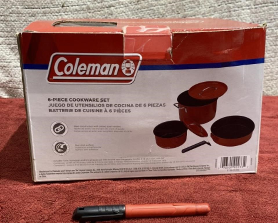 NIB Coleman 6-pc. Cookware Camping Set