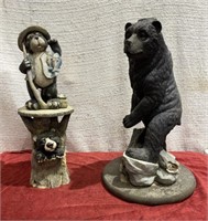 Resin/Wood Bear Yard-Art