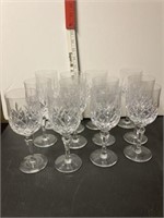 12 Atlantis Crystal wine glasses