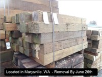 LOT, ASSORTED RECLAIMED GUARDRAIL POSTS (LENGTHS