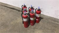 (Qty - 6) Amerex 10 lb Fire Extinguishers-