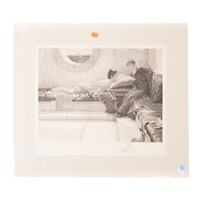 After Lawrence Alma Tadema.  Etching
