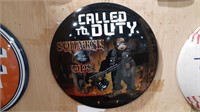 Called To Duty: Squatch Ops Round Metal Sign