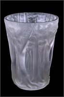 Barolac circa 1920 "Trees" Crystal Art Glass Vase