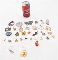 Lot de pendentifs dont argent 925 et améthyste,