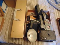 2 BOXES OF MISC. CAMERA  ITEMS