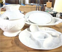 All white dishes