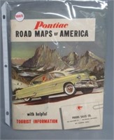 Rare Pontiac Road Maps of America. Original.