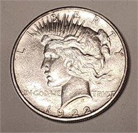 brilliant 1922 Peace dollar