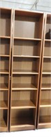 Six tier Teak bookcase 83” x 20”