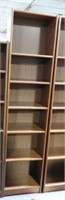 Six tier Teak bookcase 83” x 20”