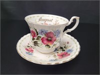Royal Albert "August Poppy" Teacup & Saucer
