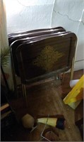 (4) Vintage Metal TV Trays