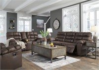 ASHLEY DERWIN RECLINING SOFA & LOVE SEAT