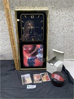 Michael Jordon Clock, watch & Cards