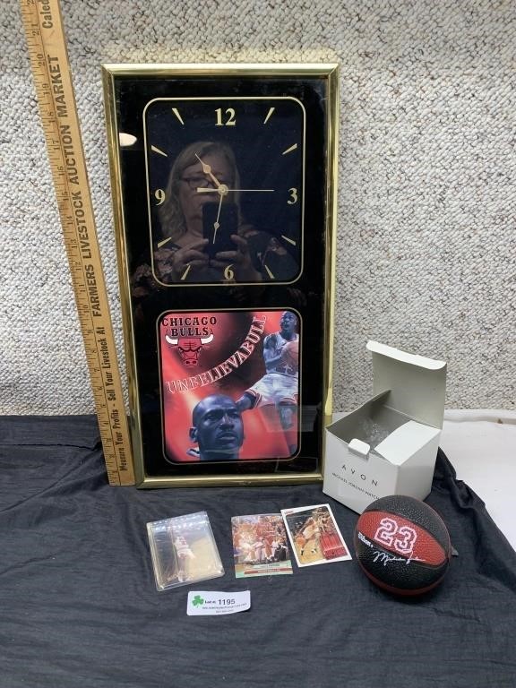 Michael Jordon Clock, watch & Cards