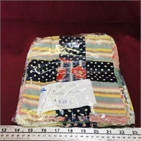 Lot Of 9 Fabric Quilting Blocks (8 1/2" x 8 1/2")