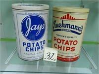 Jays & Kuehmann's Potato Chip Tins