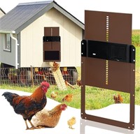 B2264  CAUTUM Chicken Coop Door, Light Sensor,  Br