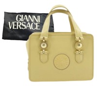 Versace Yellow Leather Bust Handbag