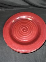 4 Red Target Plates