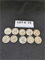 10 - 1964 Washington Quarters