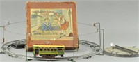 BOXED IVES #810 TROLLEY SET, PLUS TURNTABLE