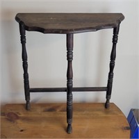 Half Moon Side Table 22"L 11"W 23½"T