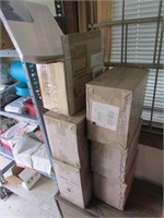 6 boxes of canvases