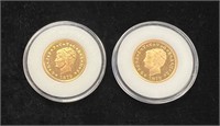 2 Replicas of 1879 1 Stella 4 Dollar Coin Proof