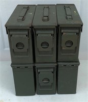 (6) 30 Caliber Ammo Cans