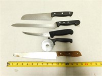Lot of 5 - Kitchen Knives