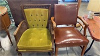 2 VINTAGE ACCENT CHAIRS