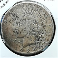 1934 D Peace Dollar $1 Small D