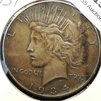 1934 Peace Dollar $1