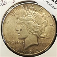 1926 S Peace Dollar $1