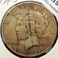 1934 S Peace Dollar $1