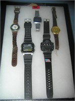 Collection of costume jewelry watches