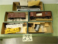 (5) HO Gauge Atheann Railroad Cars w/ Orig. Boxes