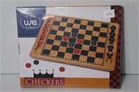 WE GAMES CHECKER SET